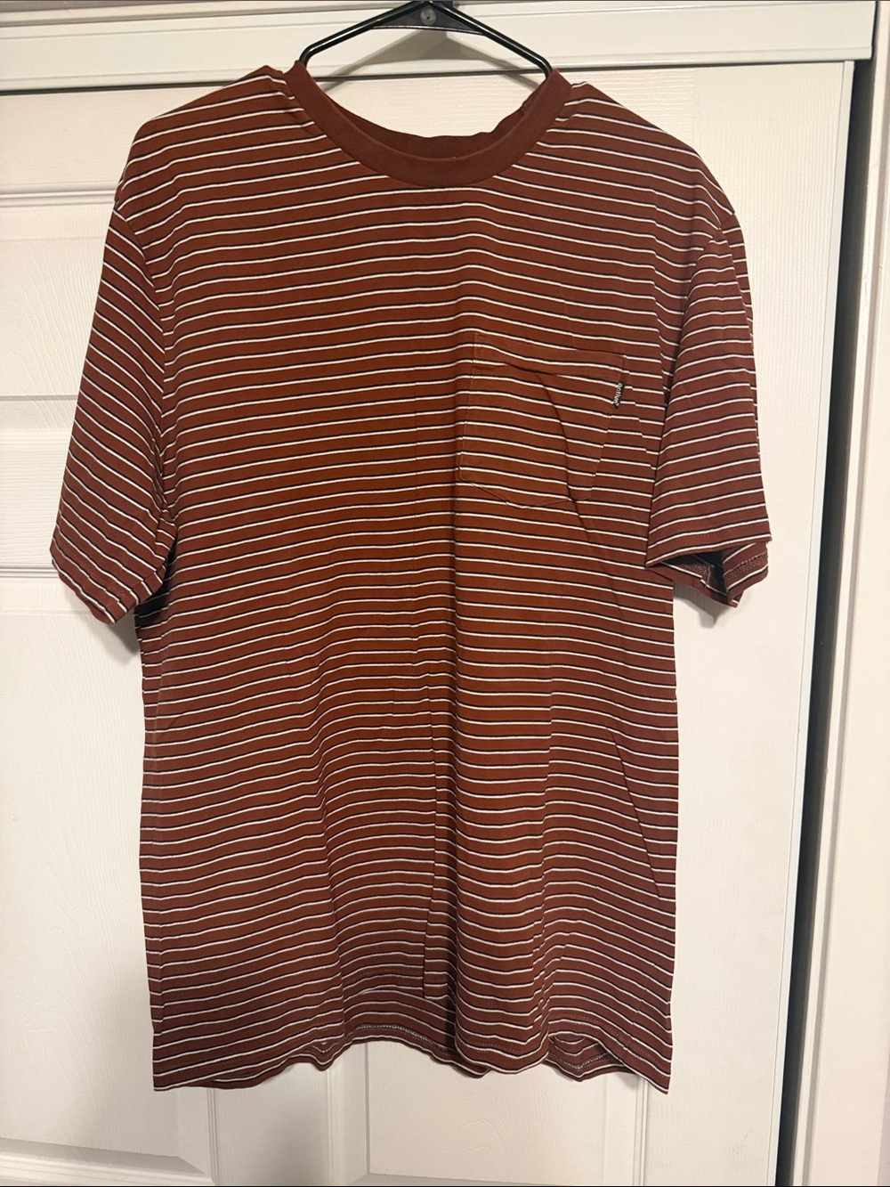 Men's XL Active Ride Shop striped pocket tee
